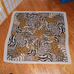 Unknown Brand Sheer Animal Print Scarf